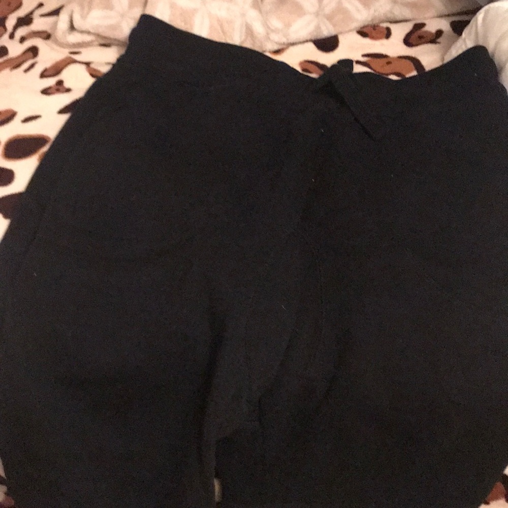 Black sweat shorts